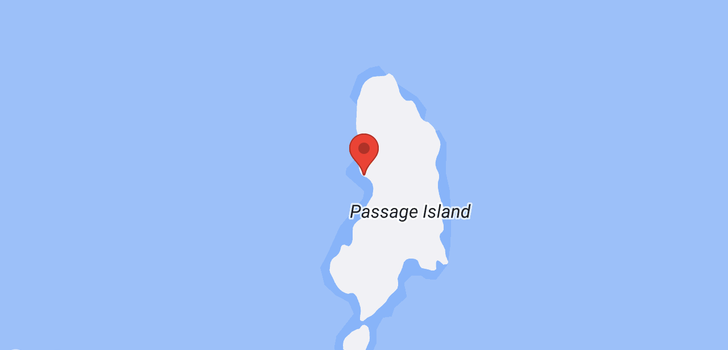 map of Lot 33 PASSAGE ISLAND